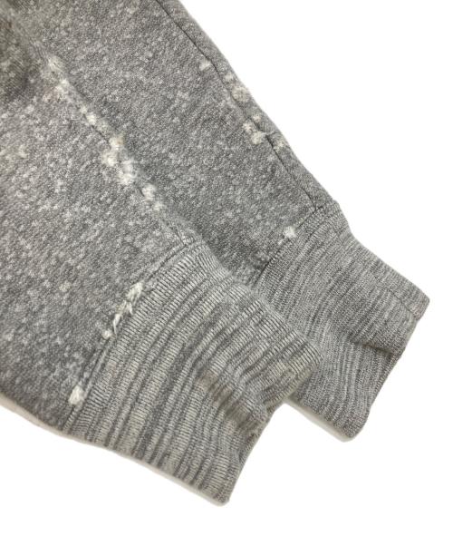Saint Laurent Paris（サンローランパリ）Saint Laurent Paris (サンローランパリ) バックプリントダメージ加工パーカー グレー サイズ:Lの古着・服飾アイテム