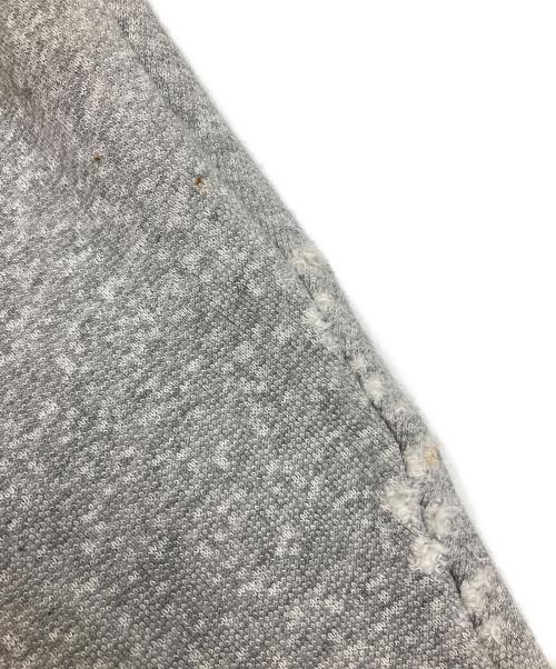 Saint Laurent Paris（サンローランパリ）Saint Laurent Paris (サンローランパリ) バックプリントダメージ加工パーカー グレー サイズ:Lの古着・服飾アイテム