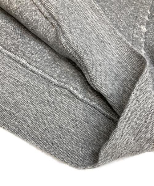 Saint Laurent Paris（サンローランパリ）Saint Laurent Paris (サンローランパリ) バックプリントダメージ加工パーカー グレー サイズ:Lの古着・服飾アイテム