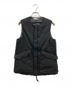 nonnativeノンネイティブ）の古着「TROOPER DOWN VEST COTTON WEATHER CLOTH」｜ブラック