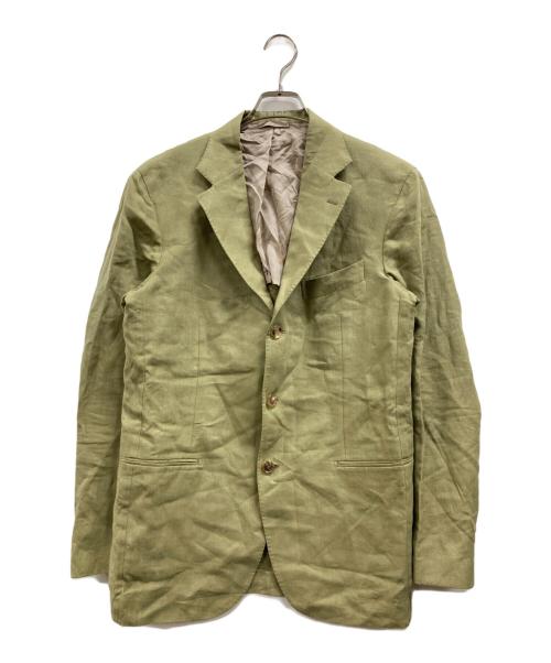 De Petrillo（デペトリロ）De Petrillo (デペトリロ) 3Bリネンセットアップスーツ オリーブ サイズ:48の古着・服飾アイテム
