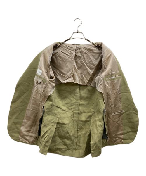 De Petrillo（デペトリロ）De Petrillo (デペトリロ) 3Bリネンセットアップスーツ オリーブ サイズ:48の古着・服飾アイテム