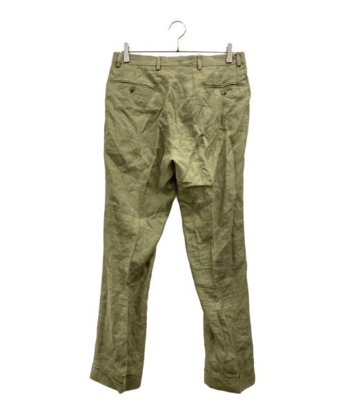 De Petrillo（デペトリロ）De Petrillo (デペトリロ) 3Bリネンセットアップスーツ オリーブ サイズ:48の古着・服飾アイテム
