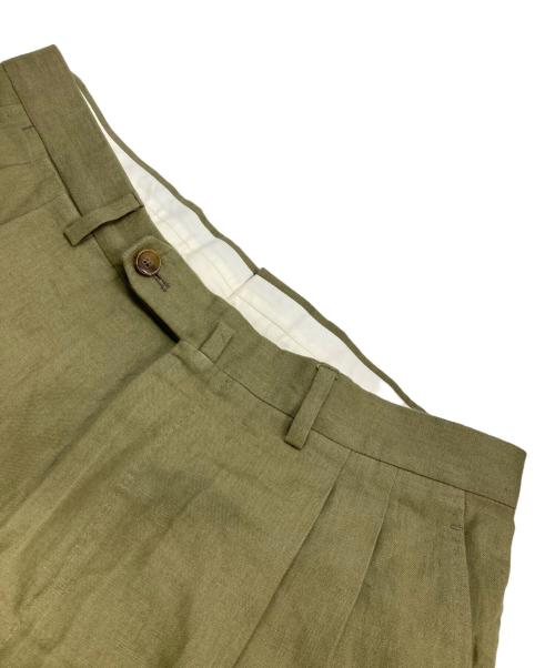 De Petrillo（デペトリロ）De Petrillo (デペトリロ) 3Bリネンセットアップスーツ オリーブ サイズ:48の古着・服飾アイテム