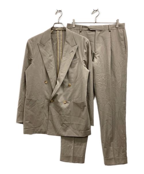 CARUSO（カルーゾ）CARUSO (カルーゾ) ダブルセットアップスーツ ベージュ サイズ:48の古着・服飾アイテム