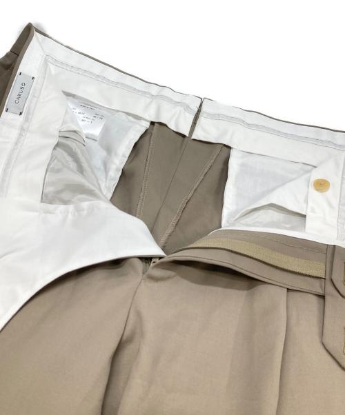 CARUSO（カルーゾ）CARUSO (カルーゾ) ダブルセットアップスーツ ベージュ サイズ:48の古着・服飾アイテム