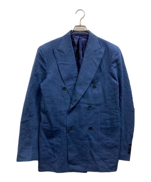 De Petrillo（デペトリロ）De Petrillo (デペトリロ) ダブルリネンセットアップスーツ ブルー サイズ:48の古着・服飾アイテム