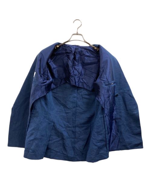 De Petrillo（デペトリロ）De Petrillo (デペトリロ) ダブルリネンセットアップスーツ ブルー サイズ:48の古着・服飾アイテム