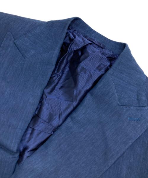 De Petrillo（デペトリロ）De Petrillo (デペトリロ) ダブルリネンセットアップスーツ ブルー サイズ:48の古着・服飾アイテム