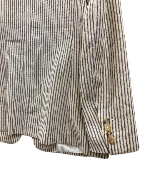 MaxMara（マックスマーラ）MaxMara (マックスマーラ) ストライプセットアップスーツ アイボリー サイズ:44の古着・服飾アイテム