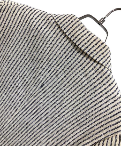 MaxMara（マックスマーラ）MaxMara (マックスマーラ) ストライプセットアップスーツ アイボリー サイズ:44の古着・服飾アイテム