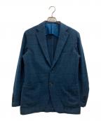 Brilla per il gustoブリッラ ペル イルグースト）の古着「LORO PIANA ウールカシミヤ シャドウグレンチェック ジャケット」｜ネイビー