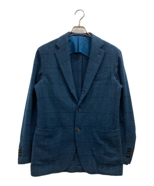 Brilla per il gusto（ブリッラ ペル イルグースト）Brilla per il gusto (ブリッラ ペル イルグースト) LORO PIANA ウールカシミヤ シャドウグレンチェック ジャケット ネイビー サイズ:44の古着・服飾アイテム