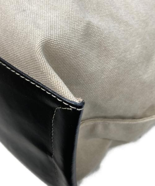 IACUCCI（イアクッチ）IACUCCI (イアクッチ) キャンバストートバッグ ベージュ・ブラックの古着・服飾アイテム