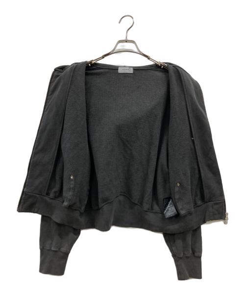 CONZ（コンズ）conz (コンズ) ショートジップフーディー グレー サイズ:1の古着・服飾アイテム