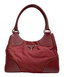 PRADA（プラダ）の古着「ナイロンハンドバッグ」｜レッド