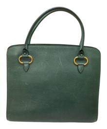 DELVAUX（デルヴォー）の古着「SEPIA/ハンドバッグ」｜グリーン