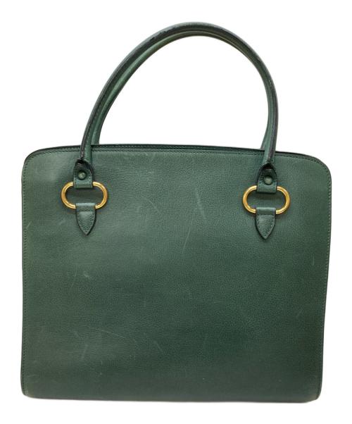 DELVAUX（デルヴォー）DELVAUX (デルヴォー) SEPIA/ハンドバッグ グリーンの古着・服飾アイテム