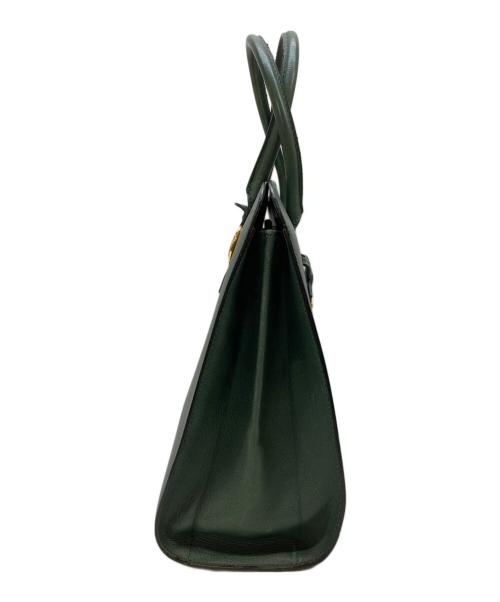 DELVAUX（デルヴォー）DELVAUX (デルヴォー) SEPIA/ハンドバッグ グリーンの古着・服飾アイテム