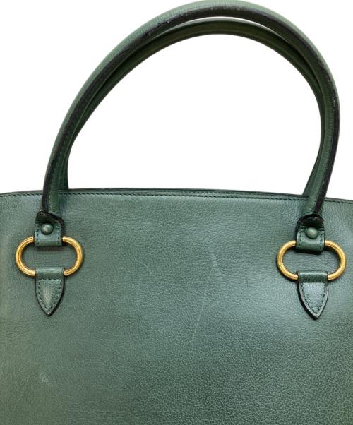 DELVAUX（デルヴォー）DELVAUX (デルヴォー) SEPIA/ハンドバッグ グリーンの古着・服飾アイテム