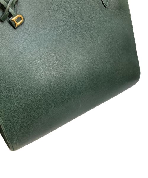 DELVAUX（デルヴォー）DELVAUX (デルヴォー) SEPIA/ハンドバッグ グリーンの古着・服飾アイテム