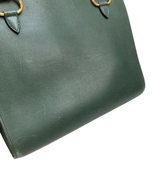 DELVAUX（デルヴォー）DELVAUX (デルヴォー) SEPIA/ハンドバッグ グリーンの古着・服飾アイテム