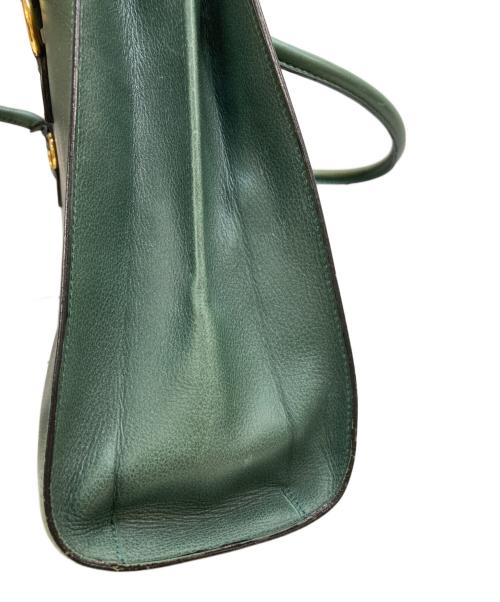 DELVAUX（デルヴォー）DELVAUX (デルヴォー) SEPIA/ハンドバッグ グリーンの古着・服飾アイテム