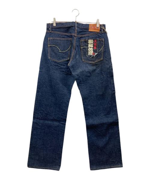 ONI DENIM（オニデニム）ONI DENIM (オニデニム) 天然藍 歌舞伎耳 鬼デニム 限定生産 インディゴ サイズ:W34の古着・服飾アイテム