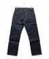 ONI DENIM（オニデニム）の古着「SHRINK TO FITデニムパンツ」｜インディゴ