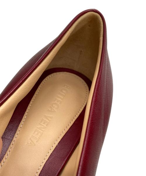 BOTTEGA VENETA（ボッテガベネタ）BOTTEGA VENETA (ボッテガベネタ) アーモンドトゥレザーパンプス バーガンディー サイズ:37の古着・服飾アイテム