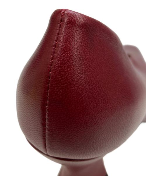 BOTTEGA VENETA（ボッテガベネタ）BOTTEGA VENETA (ボッテガベネタ) アーモンドトゥレザーパンプス バーガンディー サイズ:37の古着・服飾アイテム