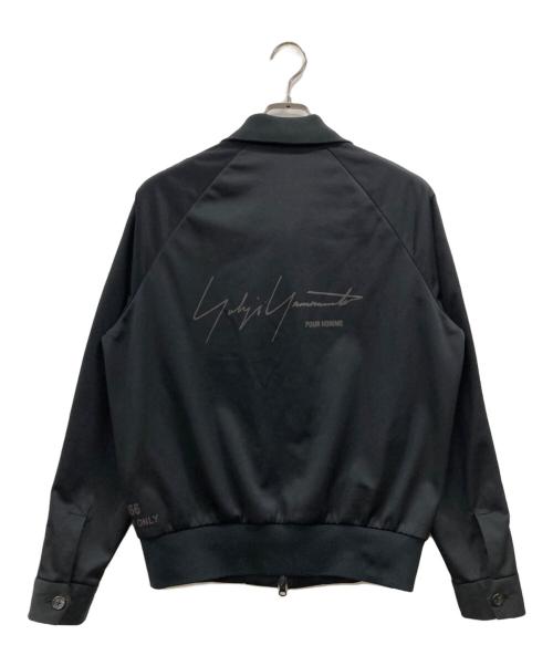 Yohji Yamamoto pour homme（ヨウジヤマモト プールオム）Yohji Yamamoto pour homme (ヨウジヤマモト プールオム) バックロゴトラックジャケット ブラック サイズ:3の古着・服飾アイテム