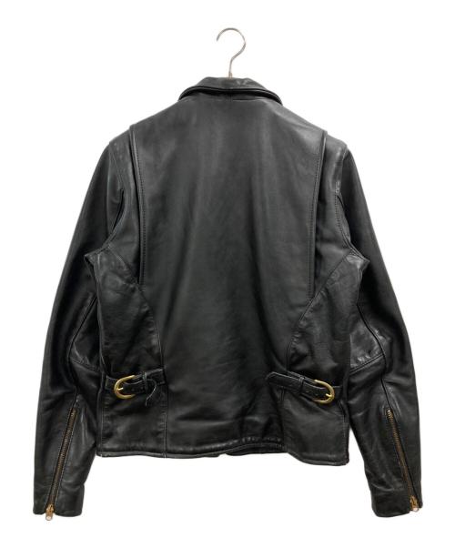 VANSON（バンソン）VANSON (バンソン) ENF/シングルレザージャケット ブラック サイズ:36の古着・服飾アイテム