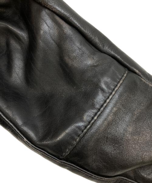 VANSON（バンソン）VANSON (バンソン) ENF/シングルレザージャケット ブラック サイズ:36の古着・服飾アイテム