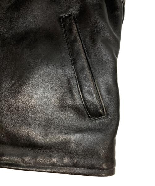 VANSON（バンソン）VANSON (バンソン) ENF/シングルレザージャケット ブラック サイズ:36の古着・服飾アイテム