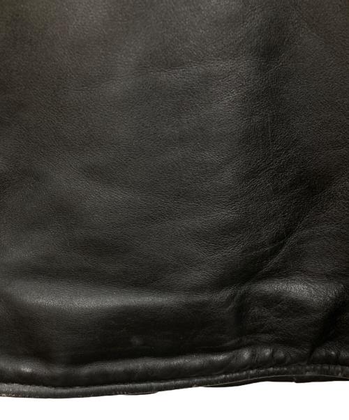 VANSON（バンソン）VANSON (バンソン) ENF/シングルレザージャケット ブラック サイズ:36の古着・服飾アイテム