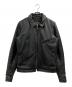 VANSON（バンソン）の古着「ENF/シングルレザージャケット」｜ブラック