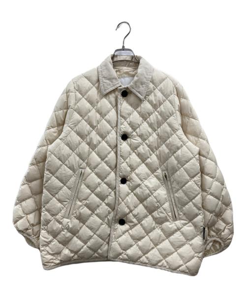 Gymphlex（ジムフレックス）Gymphlex (ジムフレックス) キルトダウンパフスリーブミドルコート ベージュ サイズ:12の古着・服飾アイテム