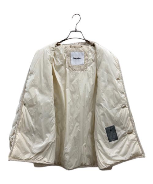 Gymphlex（ジムフレックス）Gymphlex (ジムフレックス) キルトダウンパフスリーブミドルコート ベージュ サイズ:12の古着・服飾アイテム