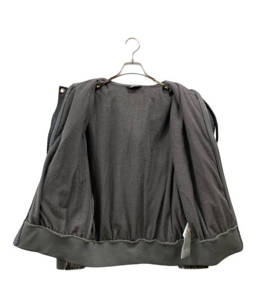 DIESEL（ディーゼル）DIESEL (ディーゼル) D-LOSTY パッチワークレイヤードデニムジャケット グレー サイズ:Sの古着・服飾アイテム