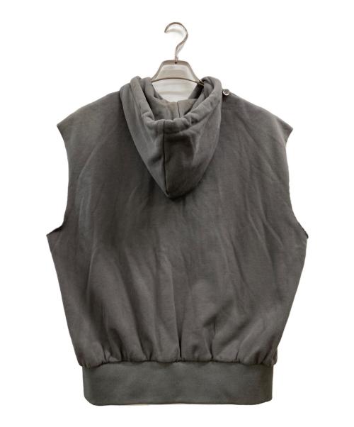 DIESEL（ディーゼル）DIESEL (ディーゼル) D-LOSTY パッチワークレイヤードデニムジャケット グレー サイズ:Sの古着・服飾アイテム