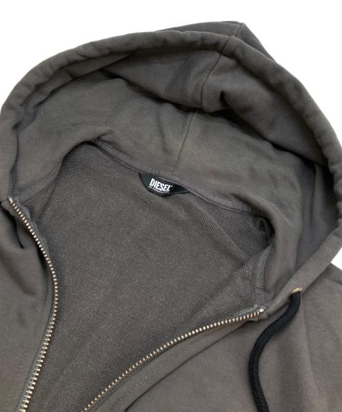 DIESEL（ディーゼル）DIESEL (ディーゼル) D-LOSTY パッチワークレイヤードデニムジャケット グレー サイズ:Sの古着・服飾アイテム