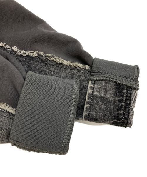 DIESEL（ディーゼル）DIESEL (ディーゼル) D-LOSTY パッチワークレイヤードデニムジャケット グレー サイズ:Sの古着・服飾アイテム