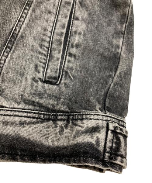 DIESEL（ディーゼル）DIESEL (ディーゼル) D-LOSTY パッチワークレイヤードデニムジャケット グレー サイズ:Sの古着・服飾アイテム