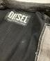 中古・古着 DIESEL (ディーゼル) D-LOSTY パッチワークレイヤードデニムジャケット グレー サイズ:S：18000円