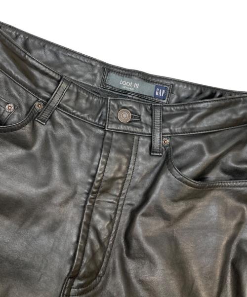 OLD GAP（オールドギャップ）OLD GAP (オールドギャップ) 00sレザーパンツ ブラック サイズ:W31×L32の古着・服飾アイテム