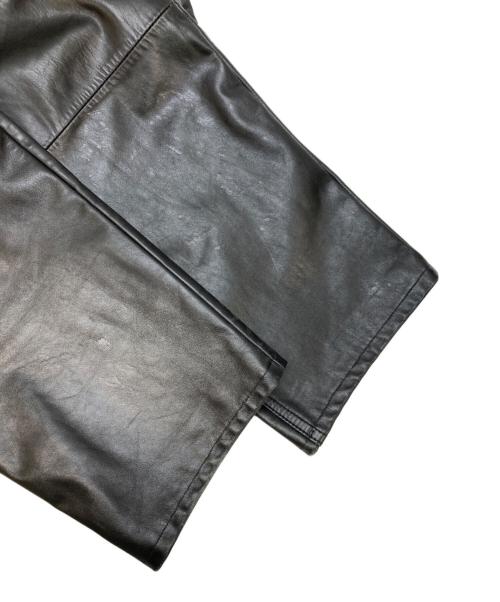 OLD GAP（オールドギャップ）OLD GAP (オールドギャップ) 00sレザーパンツ ブラック サイズ:W31×L32の古着・服飾アイテム