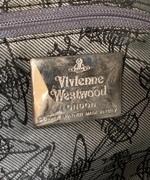 Vivienne Westwood（ヴィヴィアンウエストウッド）Vivienne Westwood (ヴィヴィアンウエストウッド) 2WAYレザーバッグ グレーの古着・服飾アイテム