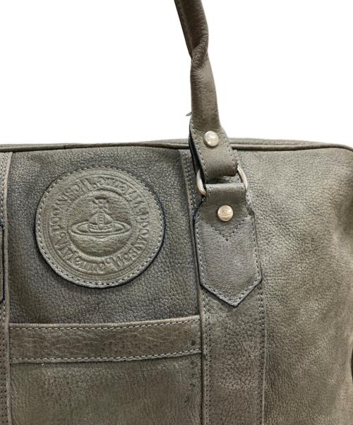 Vivienne Westwood（ヴィヴィアンウエストウッド）Vivienne Westwood (ヴィヴィアンウエストウッド) 2WAYレザーバッグ グレーの古着・服飾アイテム