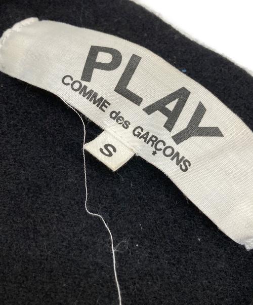 PLAY COMME des GARCONS（プレイコムデギャルソン）PLAY COMME des GARCONS (プレイコムデギャルソン) ウールVネックカーディガン ブラック サイズ:Sの古着・服飾アイテム